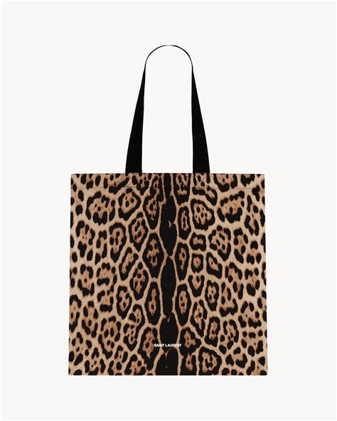 ysl leopard shopper|Saint Laurent Bea YSL Leopard.